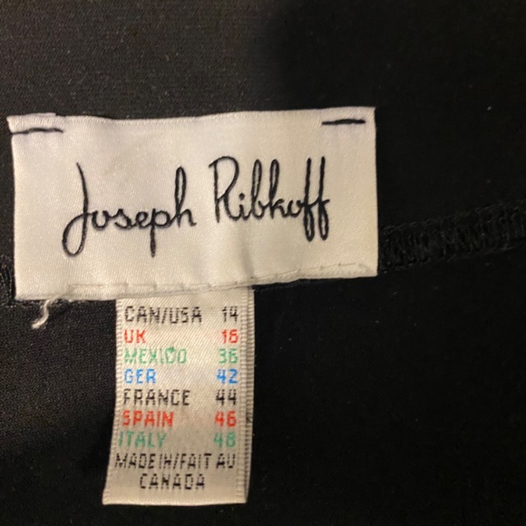 Joseph Ribkoff Tuxedo Jacket Size 14 Black - Picture 7 of 7